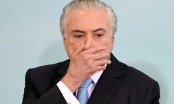 Le président brésilien Michel Temer à Brasilia le 7 juin 2017