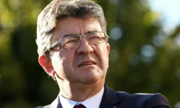 Le chef de file de La France Insoumise (LFI) Jean-Luc Mélenchon, le 11 octobre 2017 à Grenoble