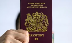 Un passeport britannique d'outre-mer (BNO), le 29 janvier 2021 Ă Hong Kong