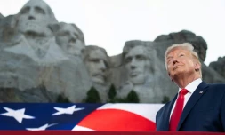 Donald Trump au Mont Rushmore, dans le Dakota du Sud, le 3 juillet 2020