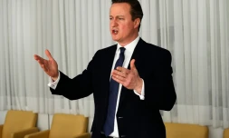 Le Premier ministre britannique David Cameron, le 19 février 2016 à Bruxelles