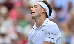 Casper Ruud battu par le modeste Britannique Liam Broady à Wimbledon, le 6 juillet 2023 