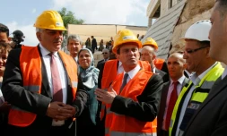 Le Premier ministre Manuel Valls le 23 mars 2016 à Bethlehem