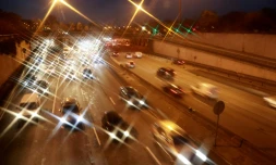 Des automobilistes sur le périphérique le 8 décembre 2016 à Paris