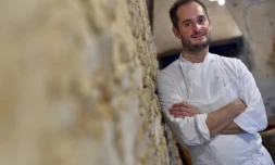 Alexandre Couillon, chef du restaurant La Marine, le 13 octobre 2016 à Noirmoutier-en-l'Ile en Vendée