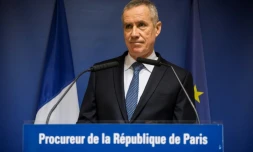 Le procureur de Paris, François Molins, lors de sa conférence de presse le 25 novembre 2016, à Paris