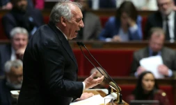 Le Premier ministre François Bayrou prononce son discours de politique générale à l'Assemblée nationale à Paris le 14 janvier 2025