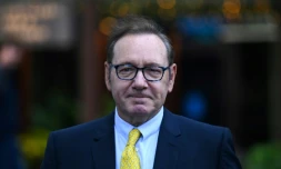 L'acteur Kevin Spacey arrive Ă la Southwark Crown Court, le 25 juillet 2023 Ă Londres