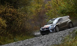 Sébastien Ogier (Volkswagen), le 29 octobre 2016 lors du Rallye de Grande-Bretagne