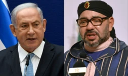Photo montage du 11 décembre 2020 du Premier ministre israélien Benjamin Netanyahu (g) et du roi du Maroc Mohammed VI