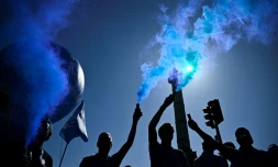 Des manifestants place de la Bastille à Paris, le 18 septembre 2025