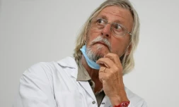 Le professeur Didier Raoult lors d'une conférence de presse à Marseille le 27 août 2020