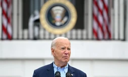Le président américain Joe Biden le 4 juillet 2024 à la Maison Blanche, à Washington