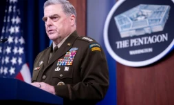 Le général Mark Milley, chef d'état-major de l'armée américaine, lors d'une conférence de presse au Pentagone le 1er septembre 2020