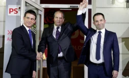 Du temps de la primaire socialiste où Benoît Hamon et Manuel Valls étaient encore sous l'étiquette PS, le 29 janvier 2017