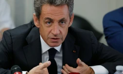 Nicolas Sarkozy, candidat Ă la primaire de la droite pour 2017, le 19 septembre 2016 Ă Franconville (Val-d'Oise)