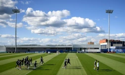 L'équipe de France à l'entraînement au stade Glebovets d'Istra, le 2 juillet 2018