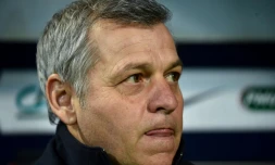 L'entraîneur de Lyon Bruno Genesio lors des 8es de finale de la Coupe de France à Guingamp, le 7 février 2019