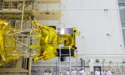 Photo prise et transmise par l'agence spatiale russe Roscomos le 1er août 2023 de la sonde Luna-25 lors de ses préparatifs techniques