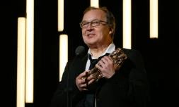 Le réalisateur français Philippe Faucon obient obtenu le César du meilleur film pour "Fatima", le 26 février 2016 à Paris