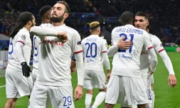 Lucas Tousart, auteur du but de la victoire pour Lyon face à la Juventus, le 26 février 2020 à Décines-Charpieu