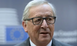 Jean-Claude Juncker à son arrivée au sommet européen le 15 octobre 2015 à Bruxelles
