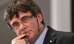 Le dirigeant séparatiste catalan Carles Puigdemont, le 22 janvier 2018 à Copenhague