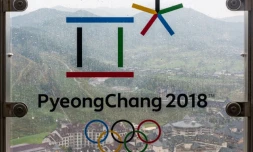 Les jeux Olympiques d'hiver de 2018 à Pyeongchang, ici le 27 septembre 2017, vont accueillir une délégation de la Corée du Nord