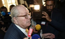 L'ex-président du FN Jean-Marie Le Pen le 16 octobre 2015 à Marseille