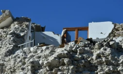 Une maison détruite par un séisme à Norcia, dans le centre de l'Italie, le 31 octobre 2016