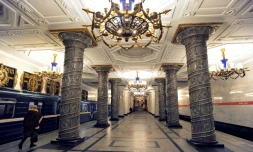 Une station de métro de Saint-Petersbourg, le 14 novembre 2012