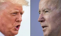 Les présidents américains Donald Trump et Joe Biden 