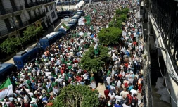 Des manifestants Ă Alger, le 12 juillet 2019