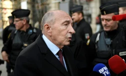 Le ministre de l'Intérieur Gérard Collomb le 31 octobre 2017 à Paris