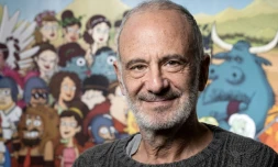 Gérard Miller lors de la sortie de la BD "50 nuances de Grecs", à Paris le 15 novembre 2019