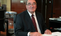 Le sénateur PRG de Haute-Corse Joseph Castelli, le 25 septembre 2014 à Bastia