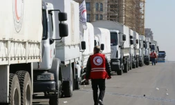 Un convoi du Croissant rouge quitte Damas pour Madaya et Zabadani le 17 février 2016