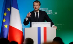 Emmanuel Macron s'exprime au Salon de l'Agriculture le 23 février 2019