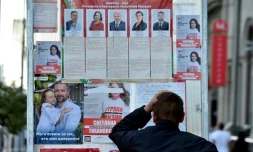 Affiches électorales à Minsk, le 8 août 2020