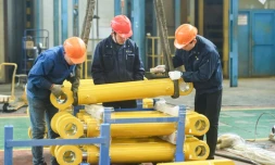 Dans une usine de Hangzhou, dans l'est de la Chine, le 17 janvier 2020