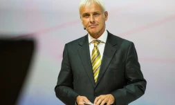 Le patron de Volkswagen Matthias MĂŒller Ă Francfort le 14 septembre 2015