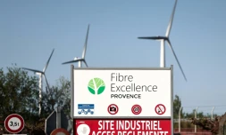 Lentrée du site de Fibre Escellence à Tarascon, le 14 avril 2026 dans les Bouches-du-Rhône