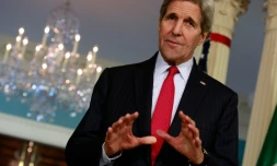 Le secrétaire d'Etat américain John Kerry à Washington le 16 décembre 2015