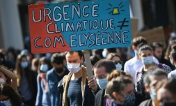 Manifestation pour une "vraie loi climat", le 28 mars 2021 à Paris