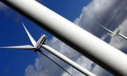 Champ éolien de Caurel, en Bretagne, le 03 avril 2006. EDF n'a pas dévoilé le montant de sa prise de contrôle de la société chinoise UPC Asia Wind Management (AWM)