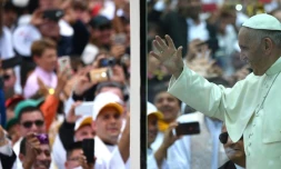Le pape François à son arrivée à Medellin, le 9 septembre 2017
