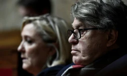 Marine Le Pen et Gilbert Collard, députés RN, à l'Assemblée nationale le 13 février 2019