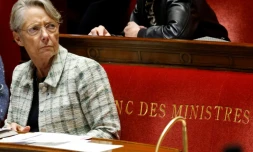 La PremiÚre ministre Elisabeth Borne le 14 novembre 2023 à l'Assemblée, à Paris