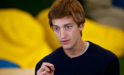 Le jeune patron espagnol de Glovo, Oscar Pierre, à Barcelone le 19 décembre 2019