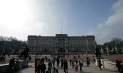 Buckingham Palace, résidence de la reine Elizabeth II, le 16 mars 2017 à Londres
